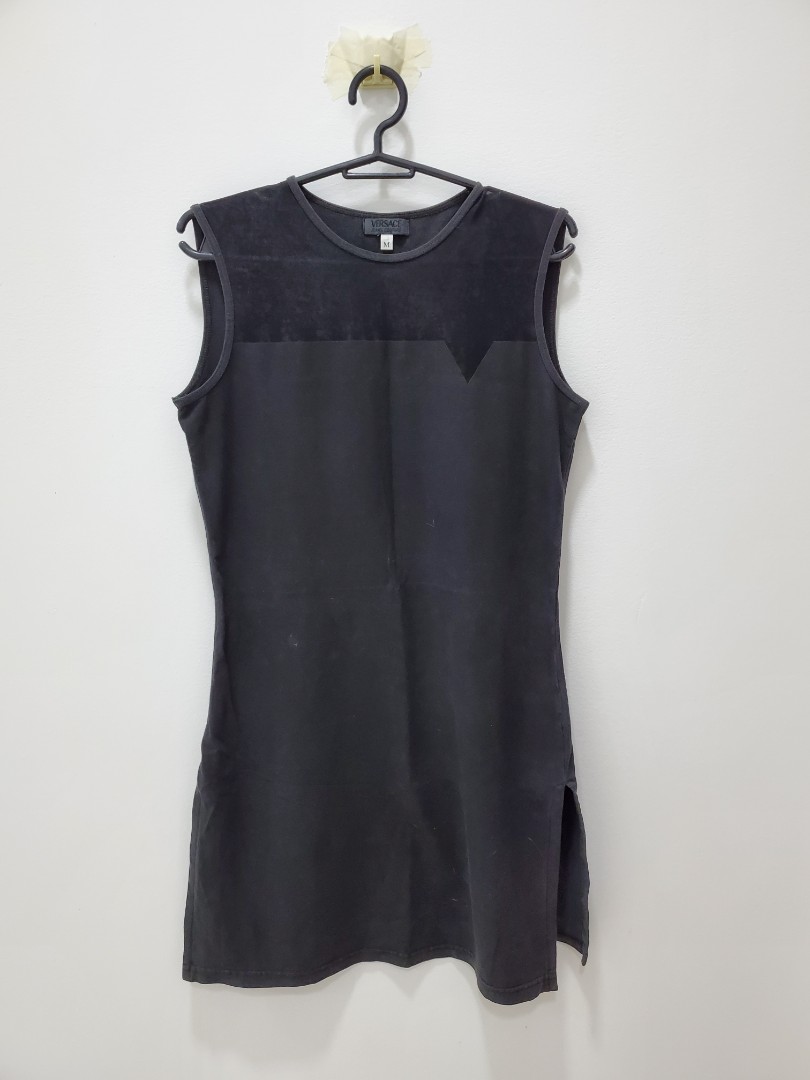 Versace Black Mini Dress, Women's Fashion, Dresses & Sets, Dresses on