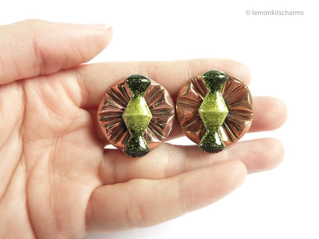 Renoir copper outlet earrings
