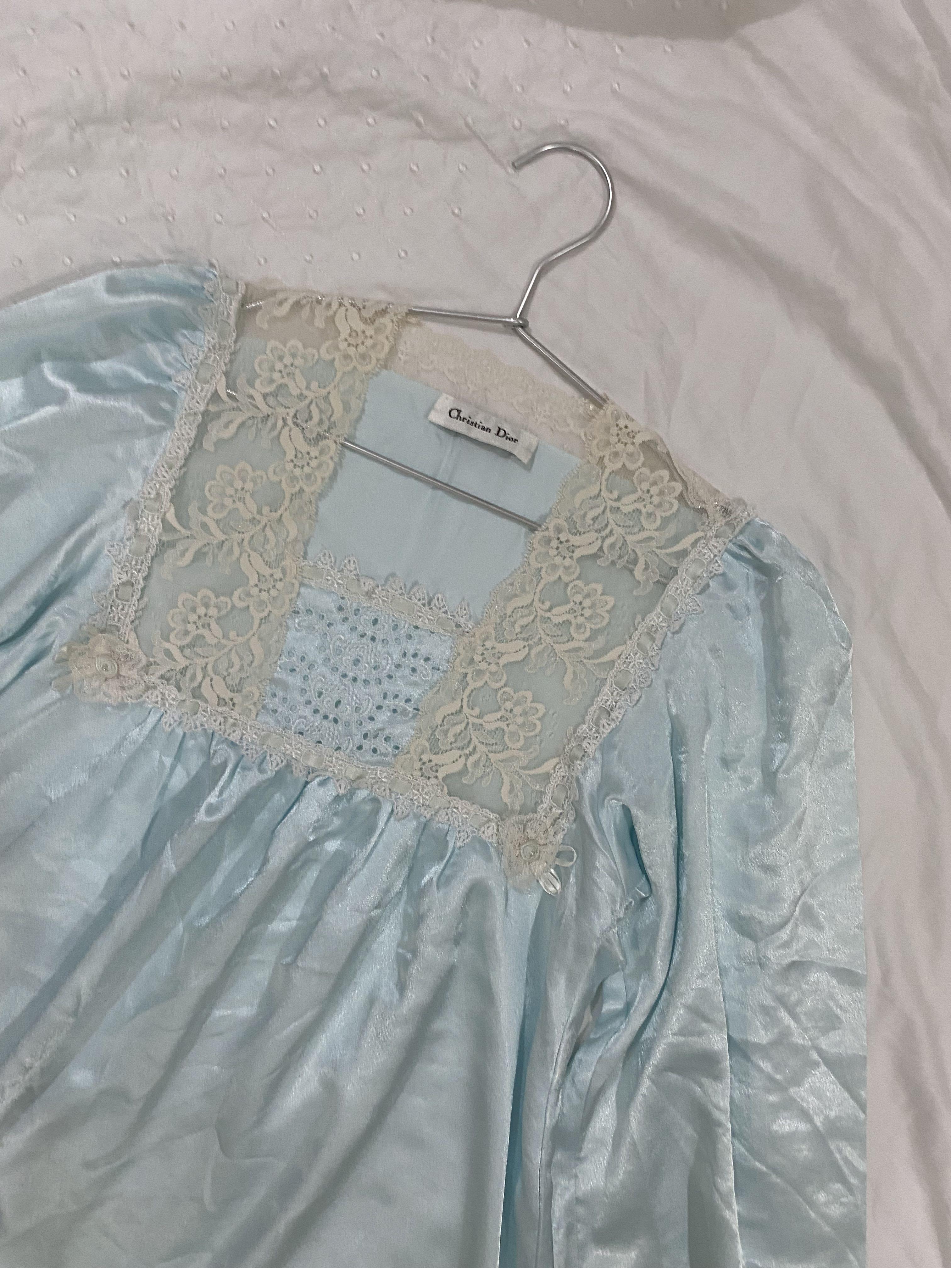 Vintage Christian Dior Liquid Satin Nightgown, Women's Fashion