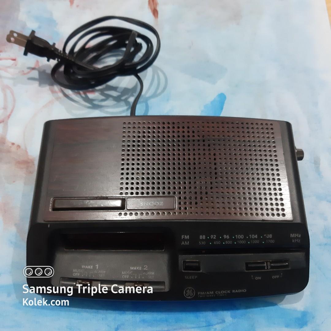 (Not working) Vintage G.E FM/AM clock Radio not working, Audio, Other