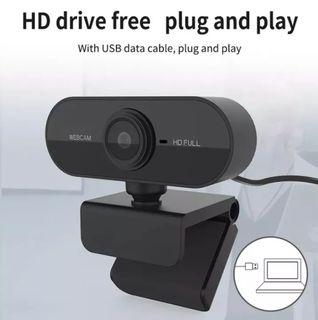 Webcam with Microphone, Full HD 1080P Streaming Webcam for PC, MAC, Laptop, with 360° Rotating Base, Plug and Play USB