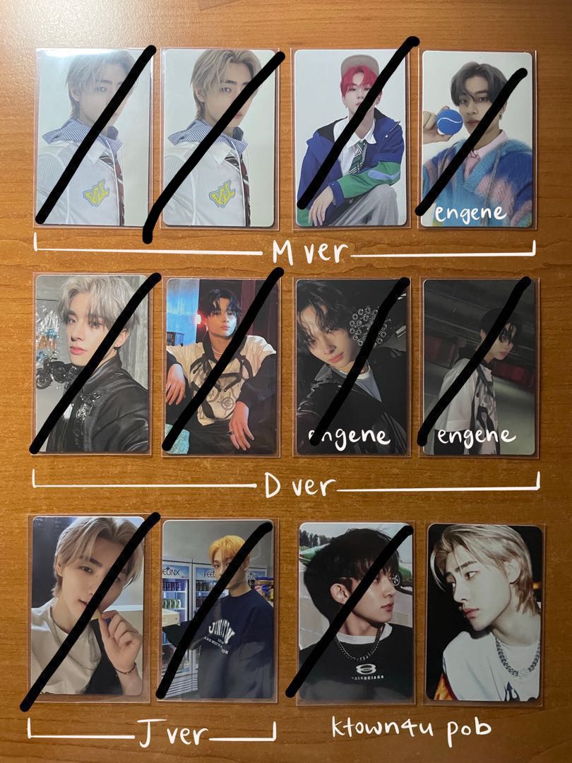 WTT WTS enhypen manifesto day 1 pcs & ktown4u pob to jay & ni-ki 