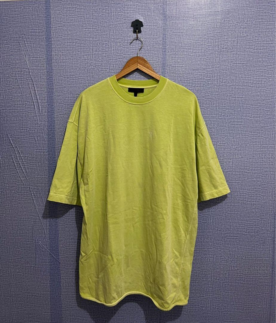 Yeezy season 3 heavy knit tee frozen yellow small oversized fits xl 24x33 Men s Fashion Tops Sets Tshirts Polo Shirts on Carousell