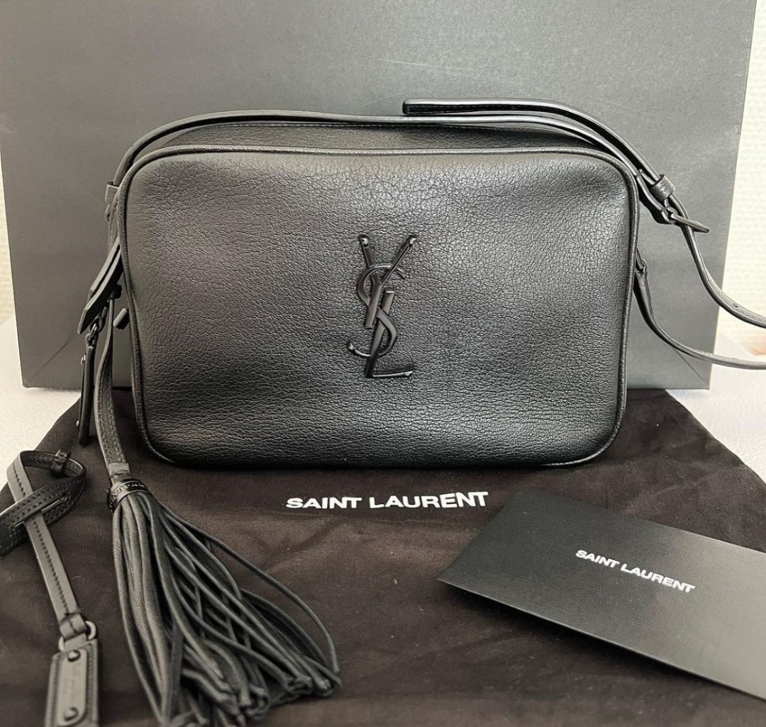 YSL lou lambskin camera bag, Luxury, Bags & Wallets on Carousell