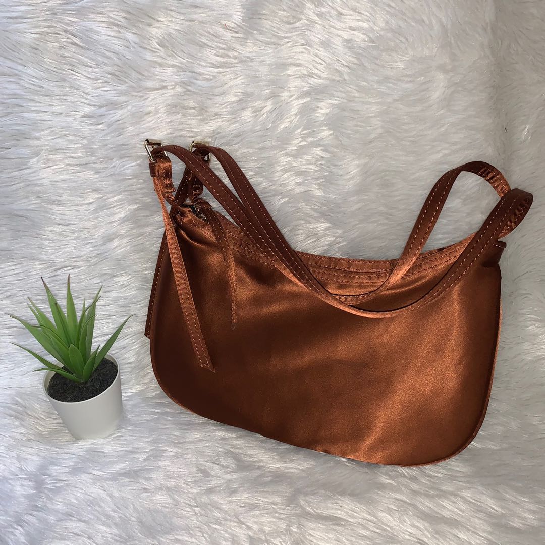 Zara Satin Shoulder Bag, Women's Fashion, Bags u0026 Wallets, Shoulder Bags on  Carousell