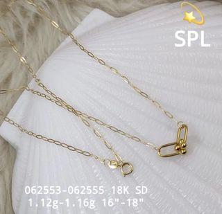 18k Chain with pendant