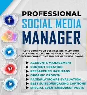 30 days Social Media Manager