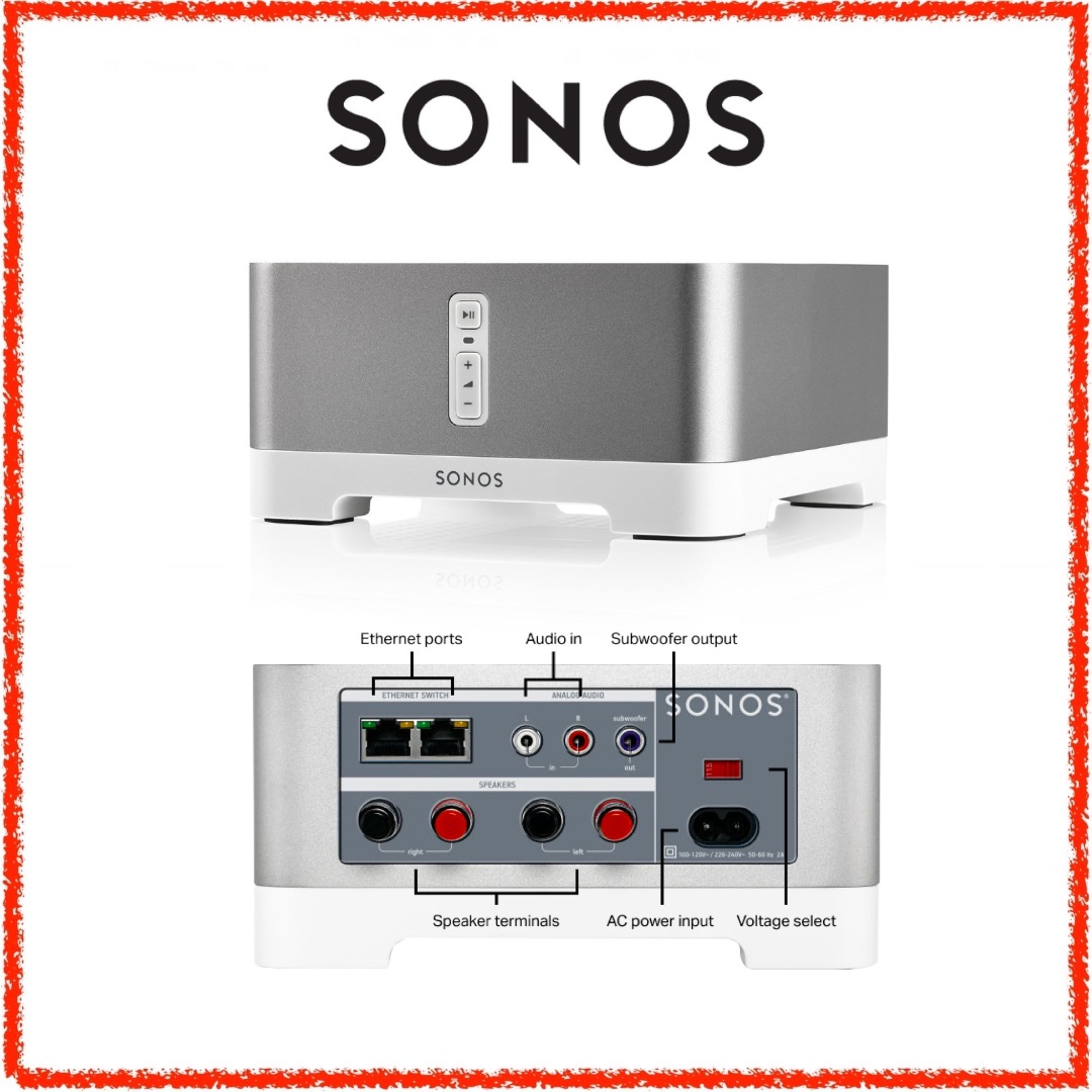 Connect AMP Gen 1 2 SONOS Audio Soundbars Speakers