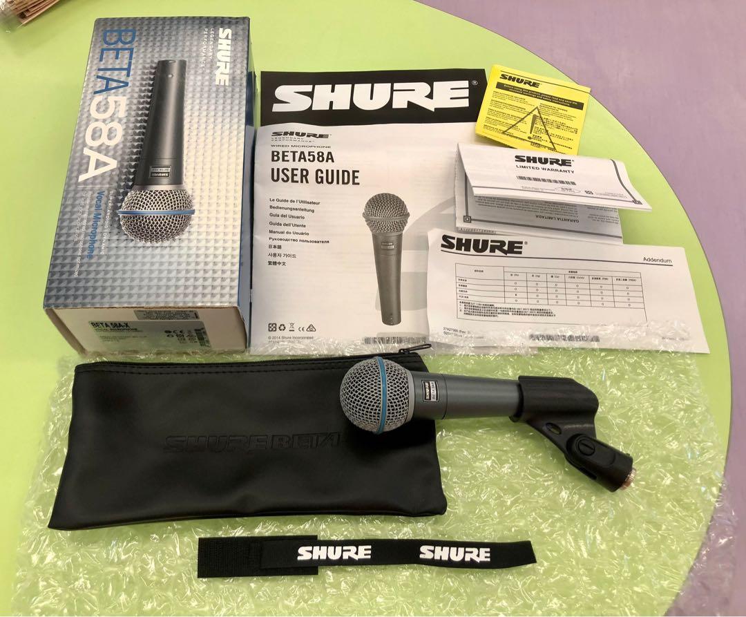 SHURE BETA 58A Made in Mexico 箱付 SHURE (シュア) BETA58A ダイナミックマイク 箱付 ｜コンプオフ