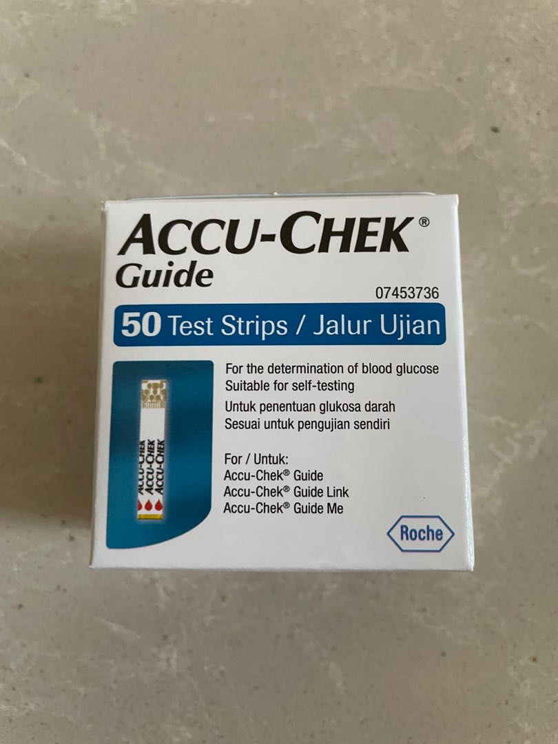 AccuChek Guide 50 Test Strips (Exp Sep 2023), Health & Nutrition