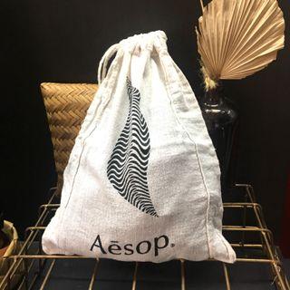 Aesop Small Canvas Drawstring Pouch