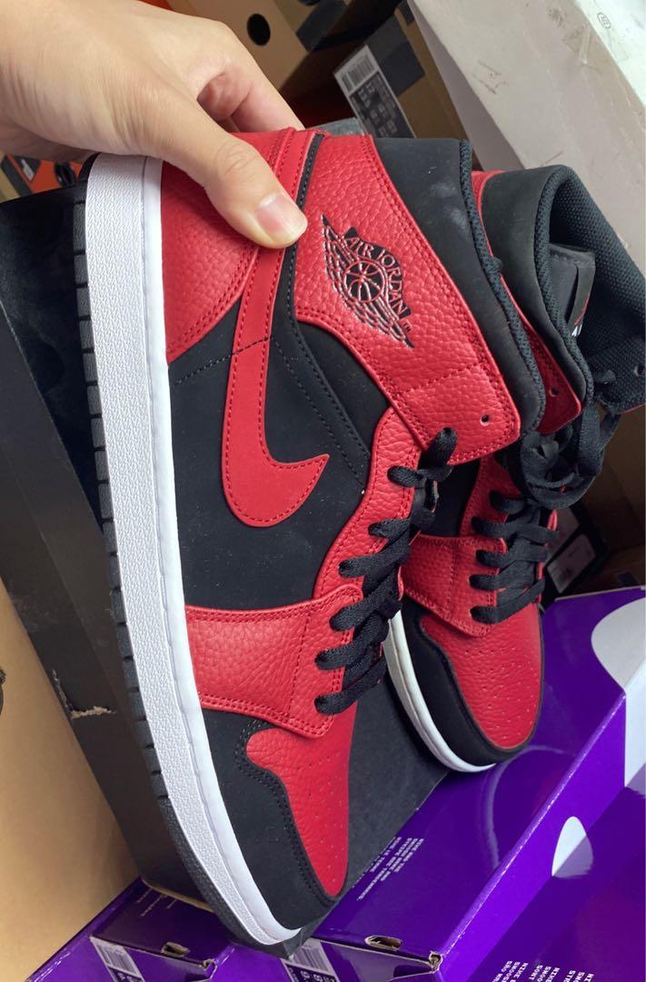Air jordan 1 reverse bred hotsell