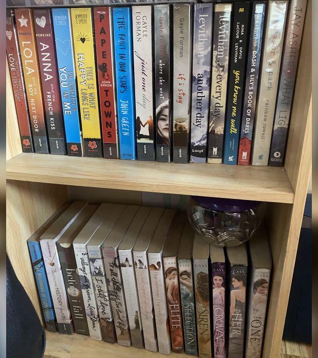 Assorted fiction books (Category: Storybooks) located in Quezon City. Submitted by __decluttering (Listing ID 1174186951, Image 1). Description: Super good as new all with plastic cover. No highlights, writing or folds. PM for individual pricing. Starts at 300.