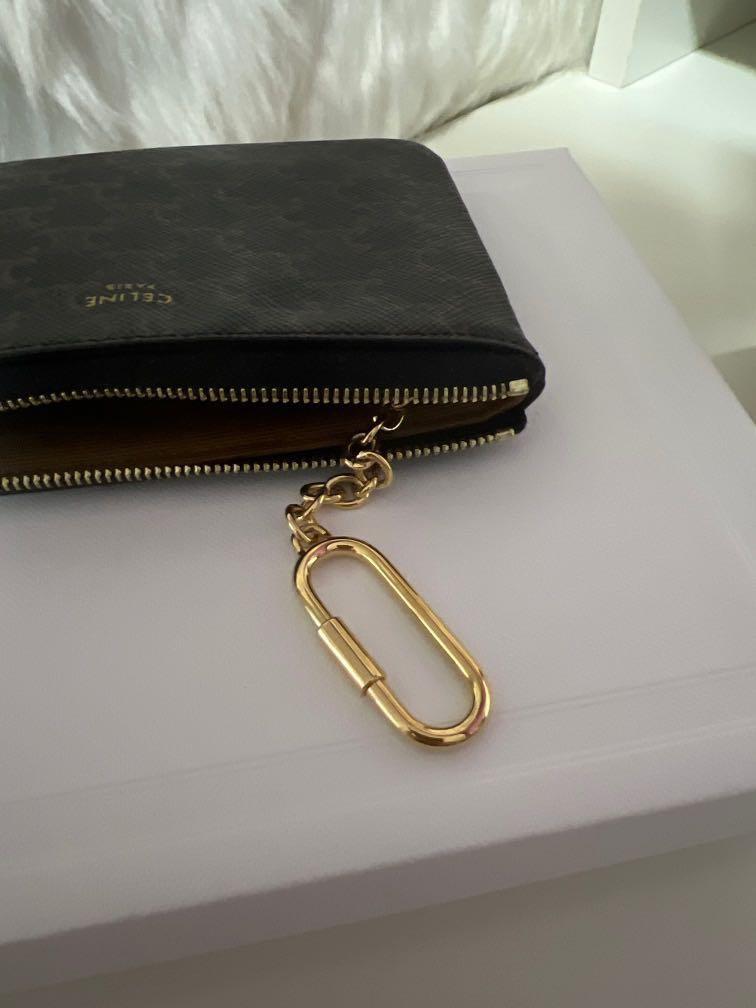 Celine Coin & Card Pouch With Hook