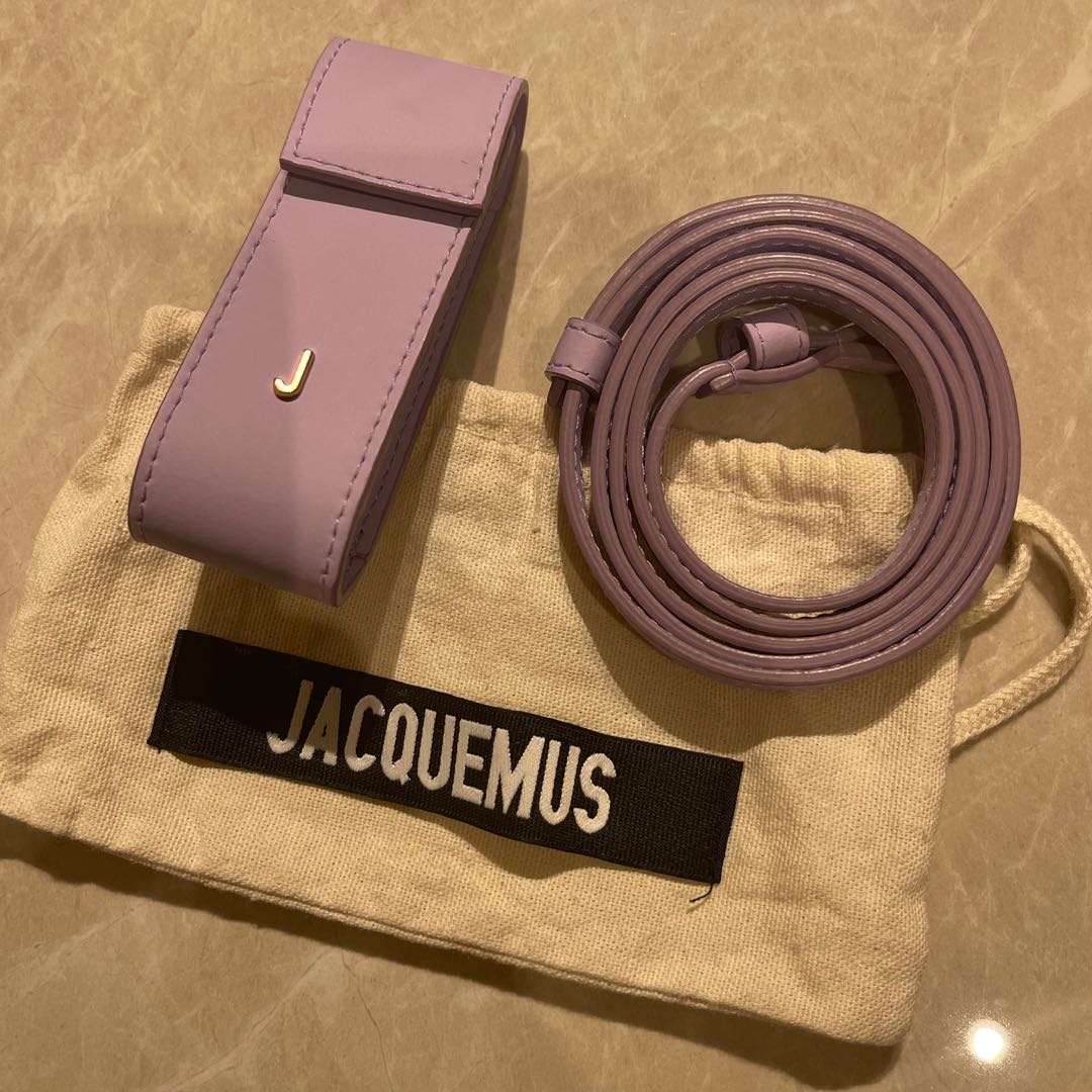 Authentic Jacquemus Purple Lipstick Bag, Luxury, Accessories on Carousell