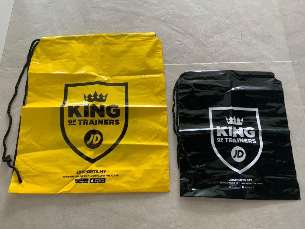 Jd sports 2025 drawstring plastic bag