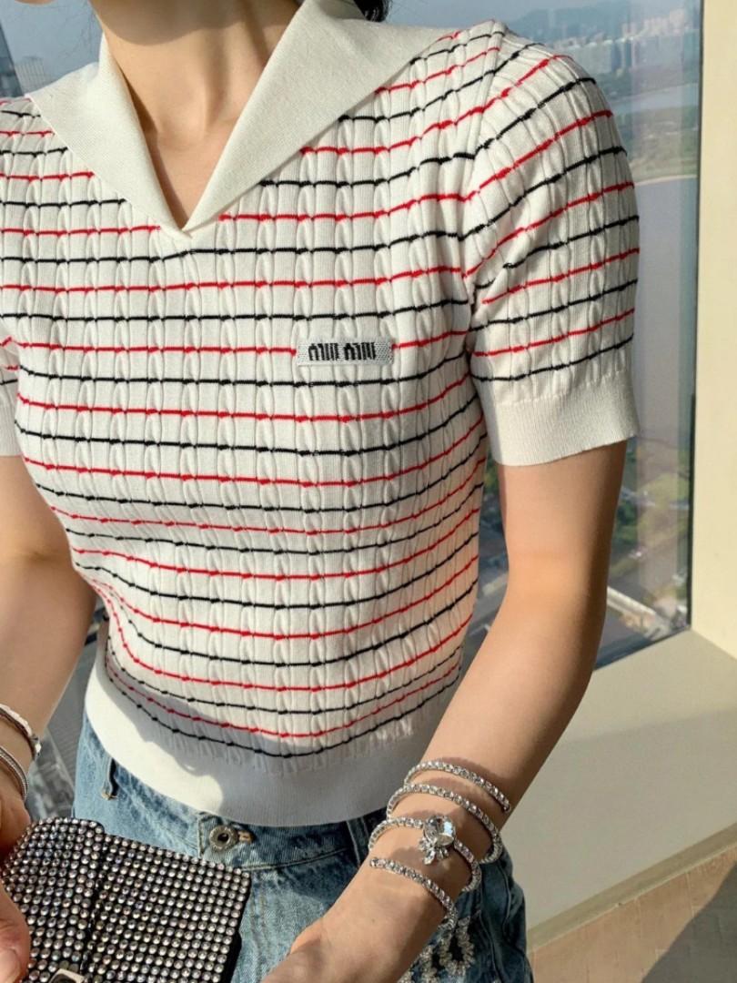 Red white and blue polo sweater sales