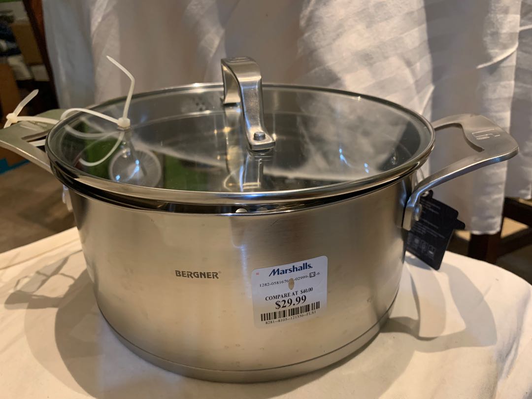 Authentic Nordic Stainless Steel Stock Pot 5.1L from Bergner, TV & Home