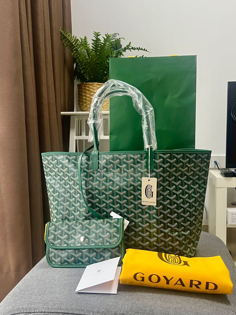 Beautiful Colour - Green Goyard St Louis PM, Luxury, Bags