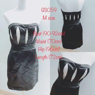 Black party bodycon dress