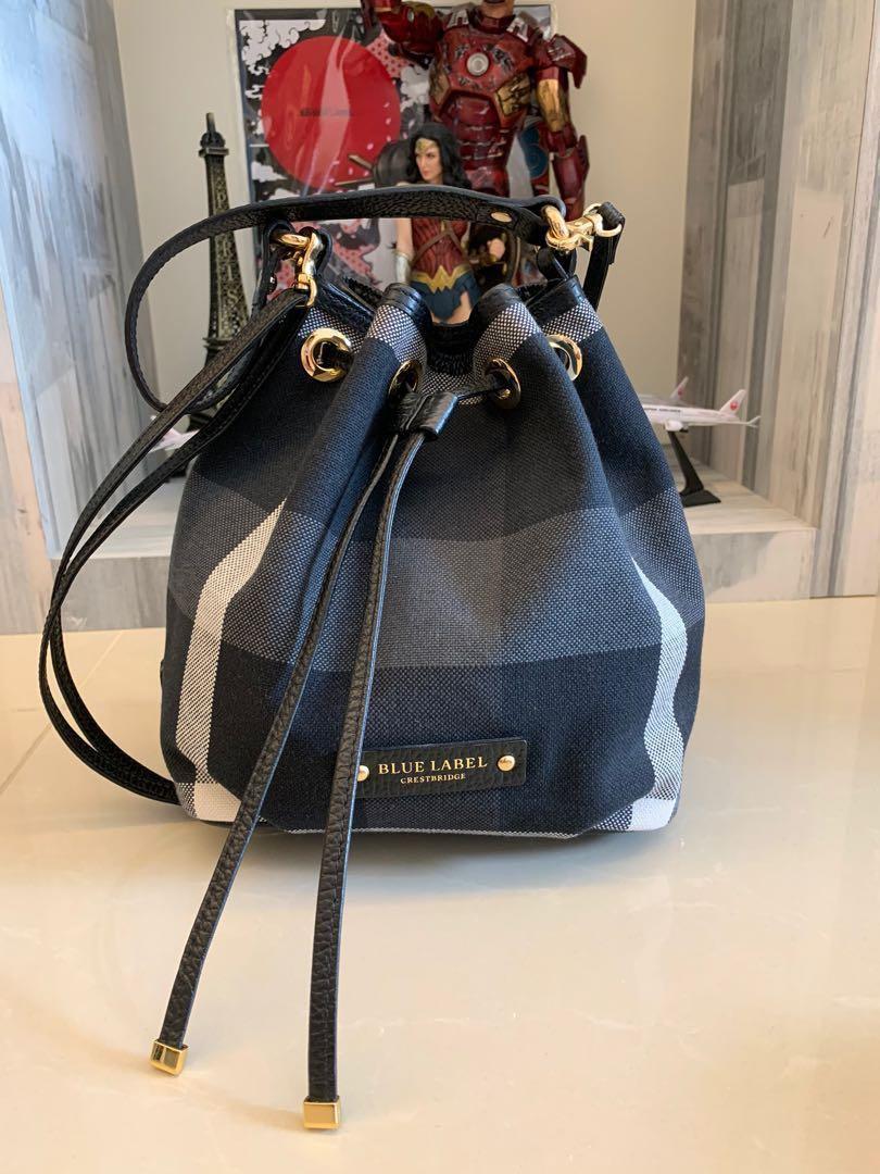 Blue label bucket bag 2025