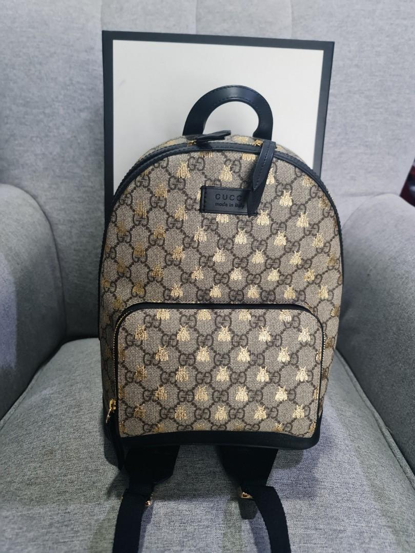 BN Gucci Bee Mini Backpack Luxury Bags Wallets on Carousell