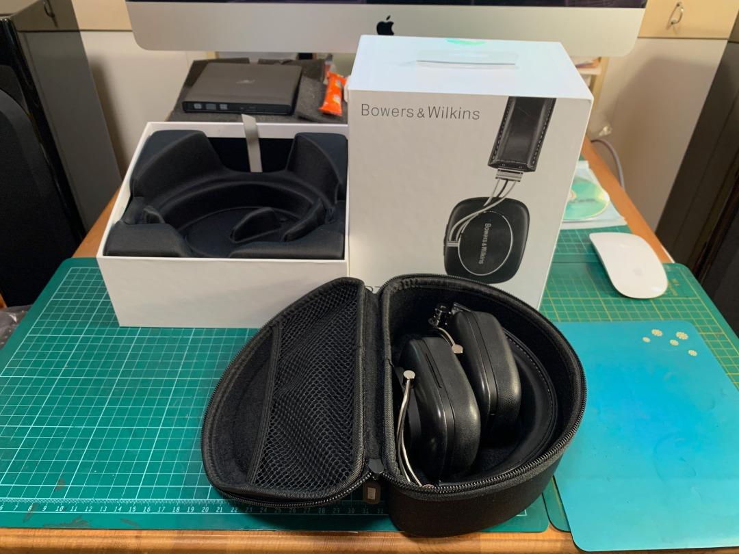 Bowers & Wilkins P7 無線＋有線耳機、附輕旅行之防潑水硬殼保護套 - 展示品 95成新