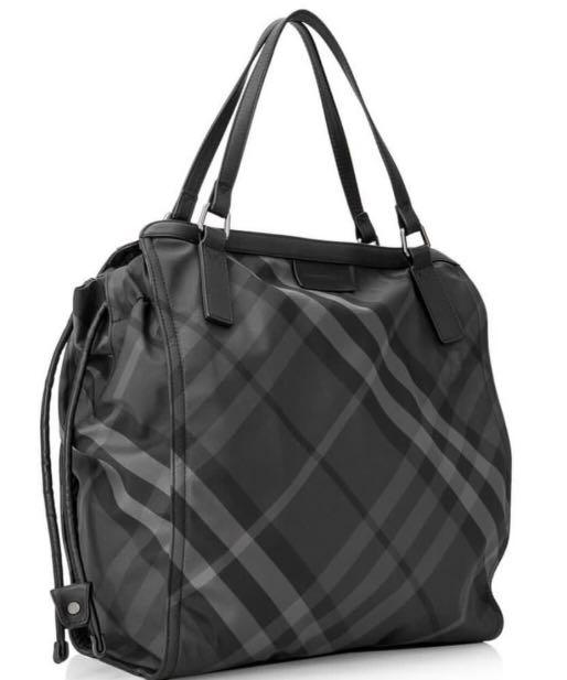 Burberry Nylon Check Buckleigh Packable Tote Luxury Bags Wallets on Carousell