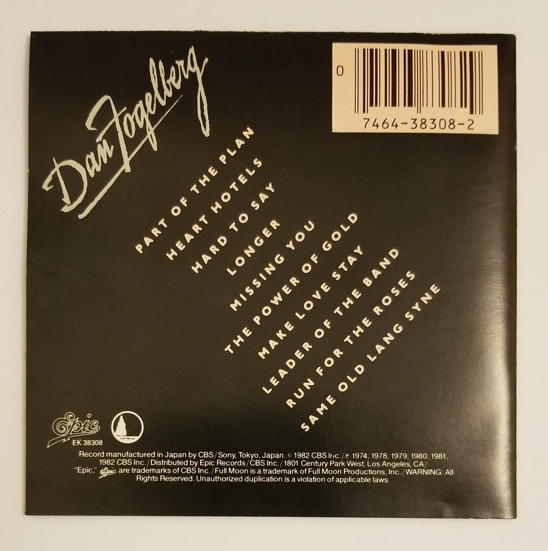 CD Dan Fogelberg Greatest Hits (Japan), 興趣及遊戲, 音樂樂器 & 配件, 音樂與媒體 CD