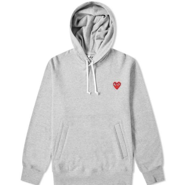 Cdg white cheap hoodie