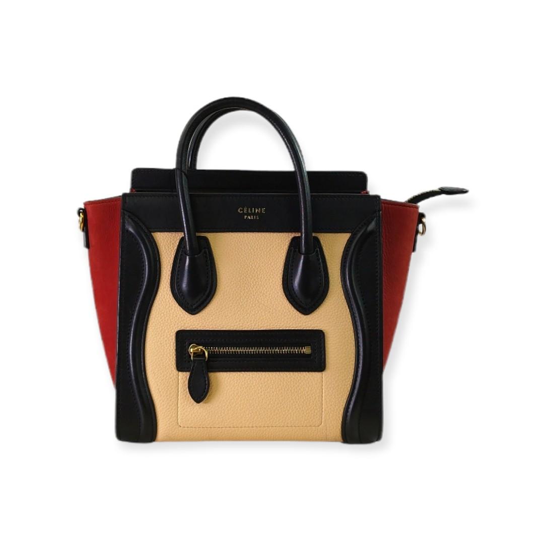 Celine tricolor hotsell nano luggage