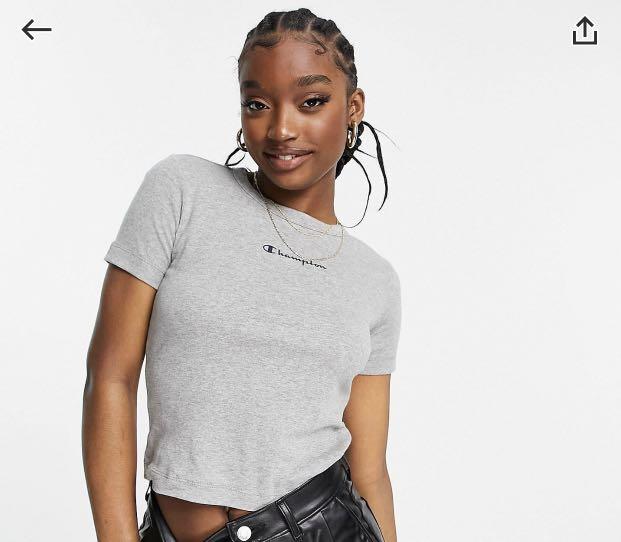 Women's champion cropped shirt top