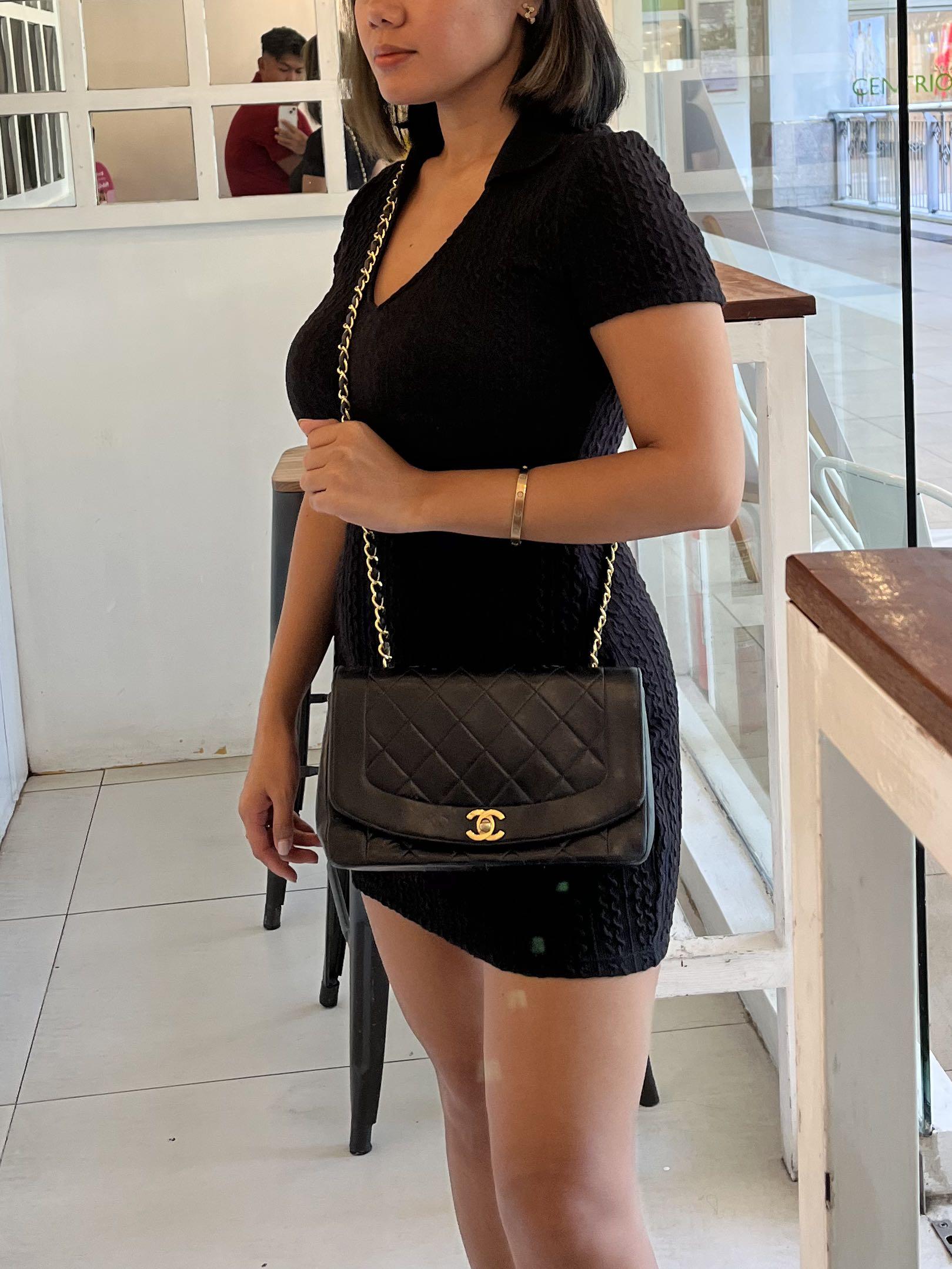 CHANEL DIANA FLAP GHW (Category: Luxury Bags & Wallets) located in Cagayan de Oro. Submitted by moiobsession (Listing ID 1174159220, Image 1). Description: Authentic With flaws (mild). Hologram intact Ghw Vintage .