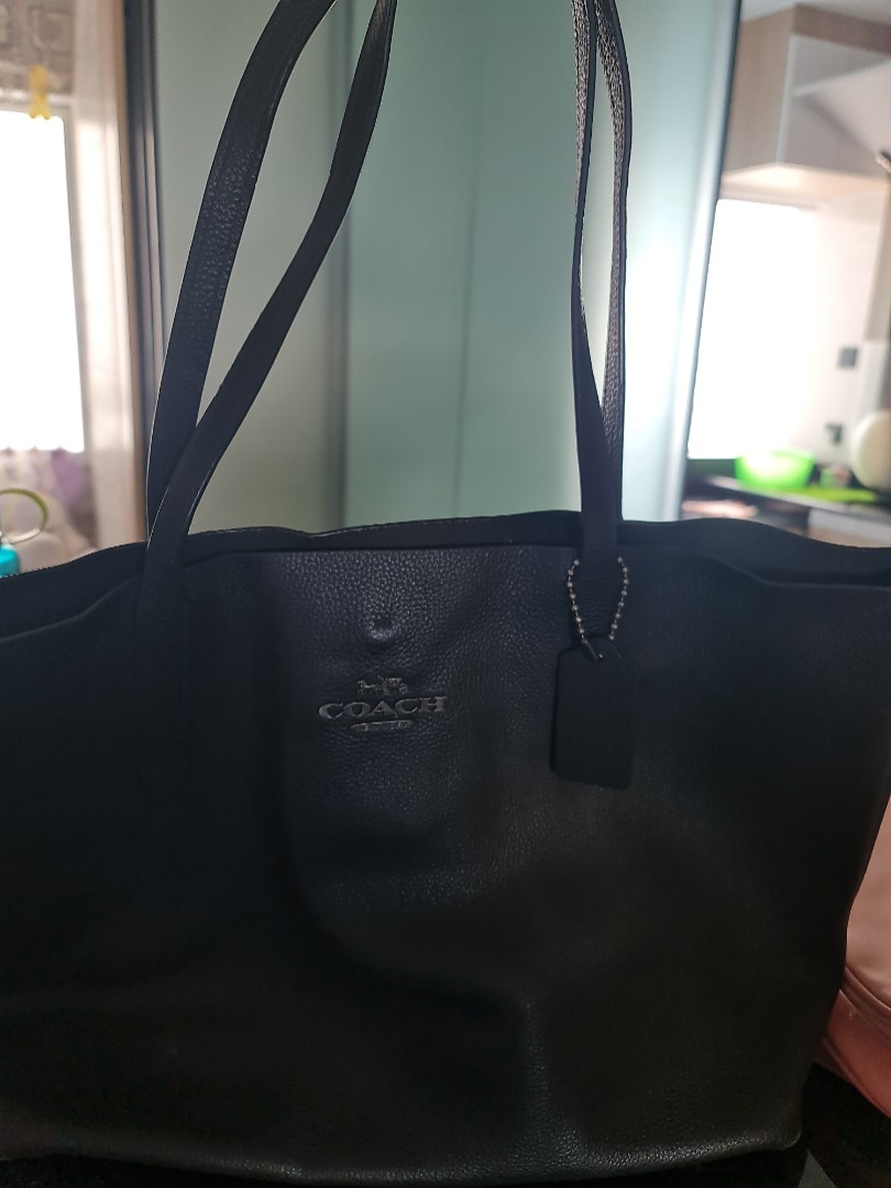 COACH LEATHER TOTE BAG