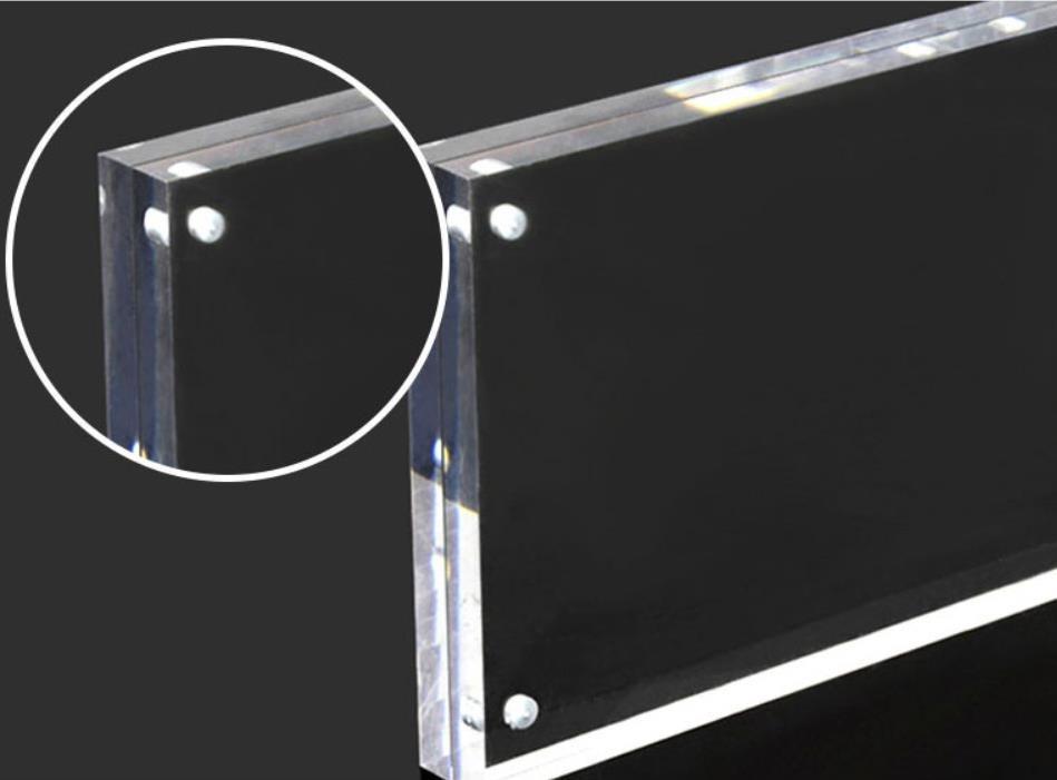 crystal clear acrylic frame in clear and colors pictures frame