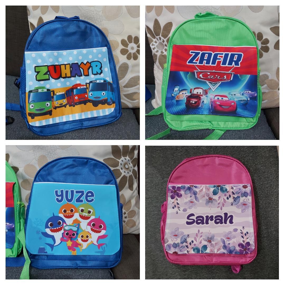 Custom book bag with name hotsell