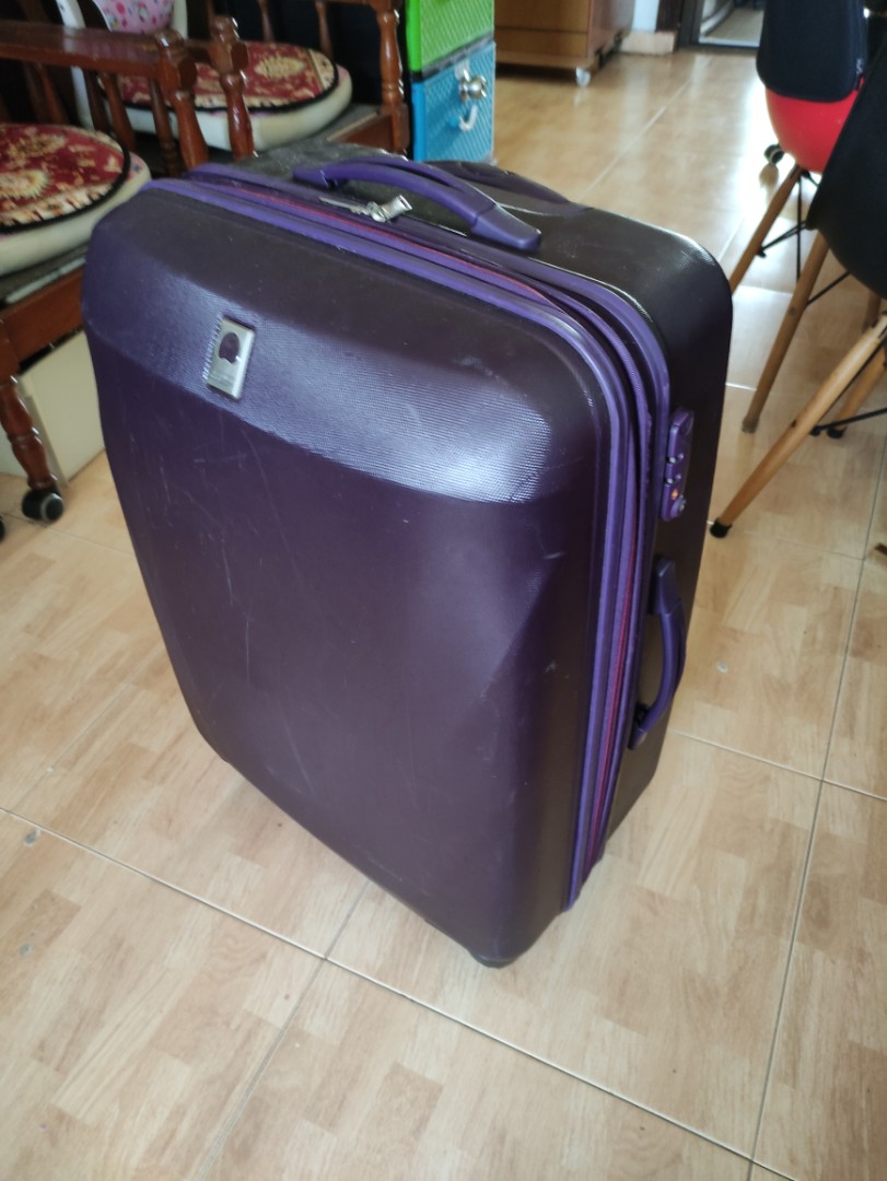 Delsey top purple luggage