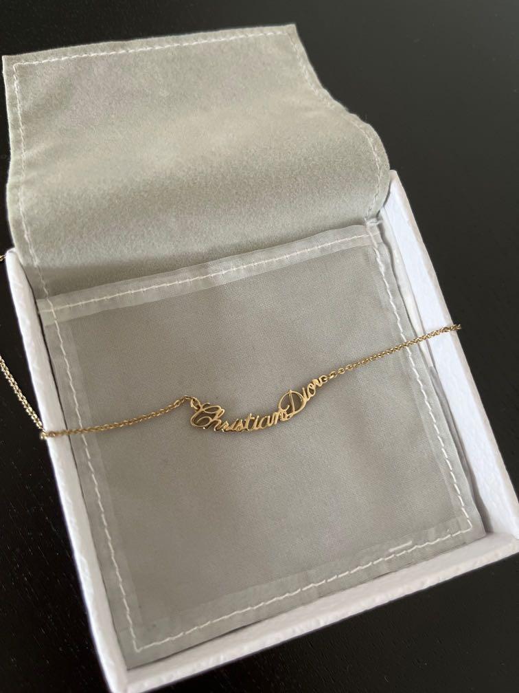 Gold discount dior necklace