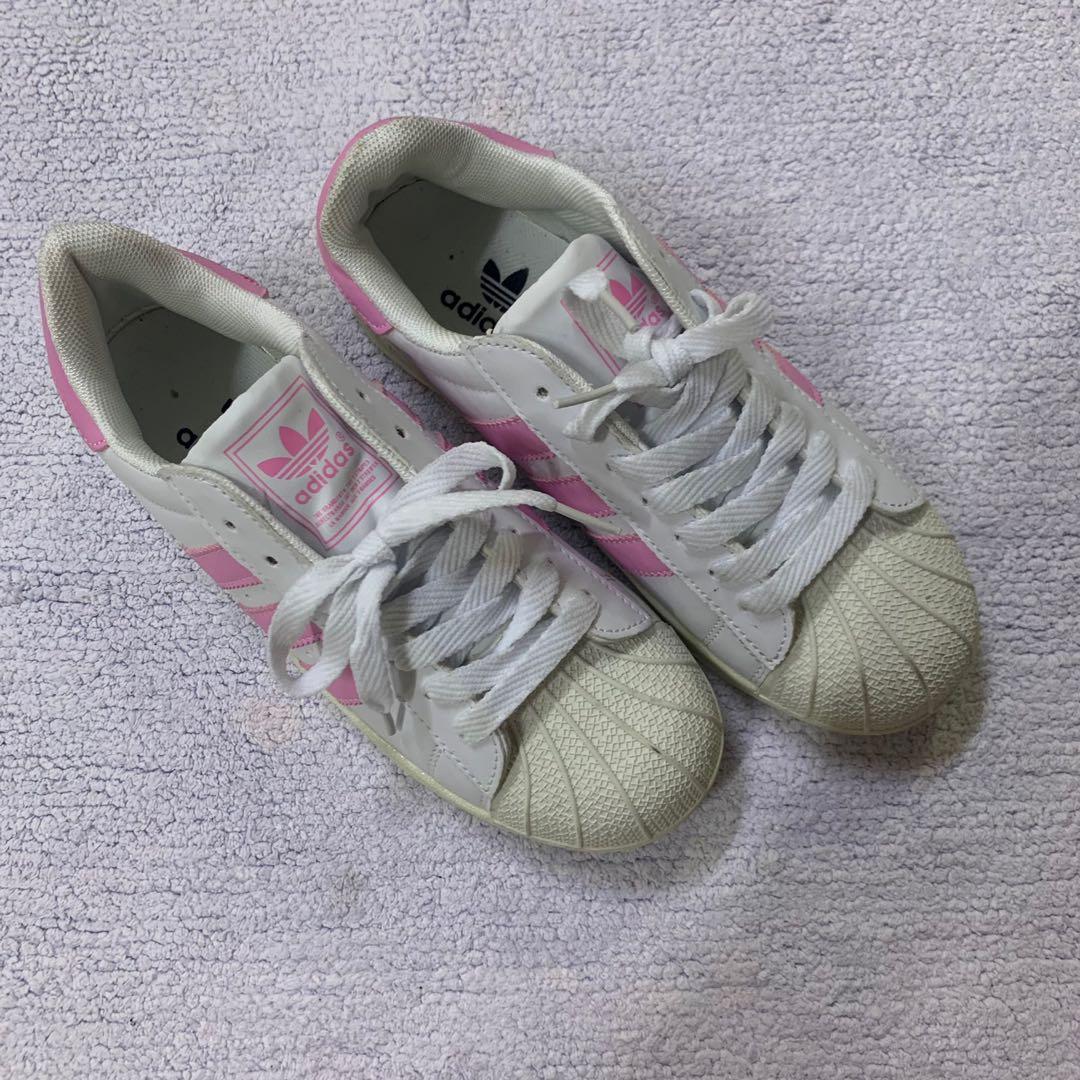 Adidas superstar top pink fake