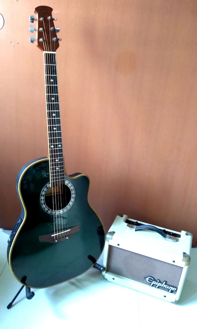 Electric Acoustic Guitar Cadenza Korean made with Amp Epiphone