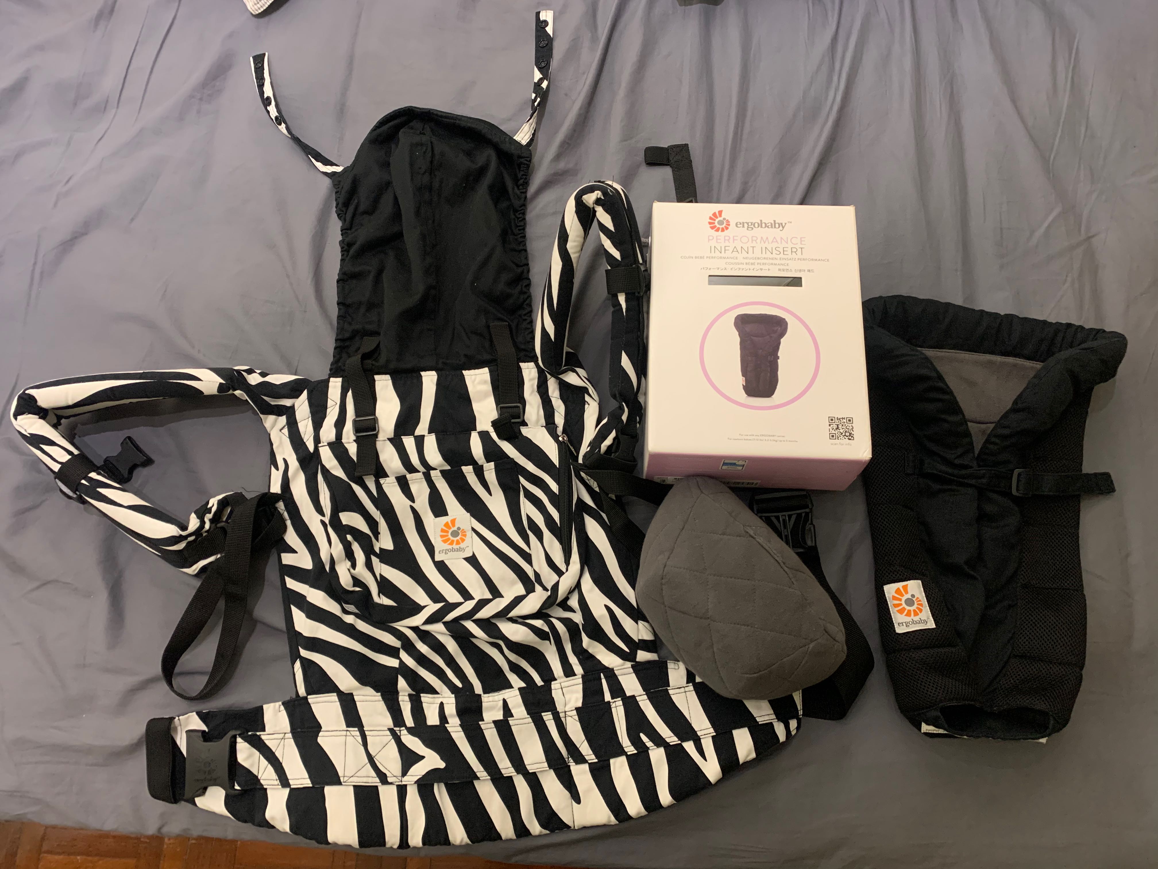 Zebra ergo store baby carrier