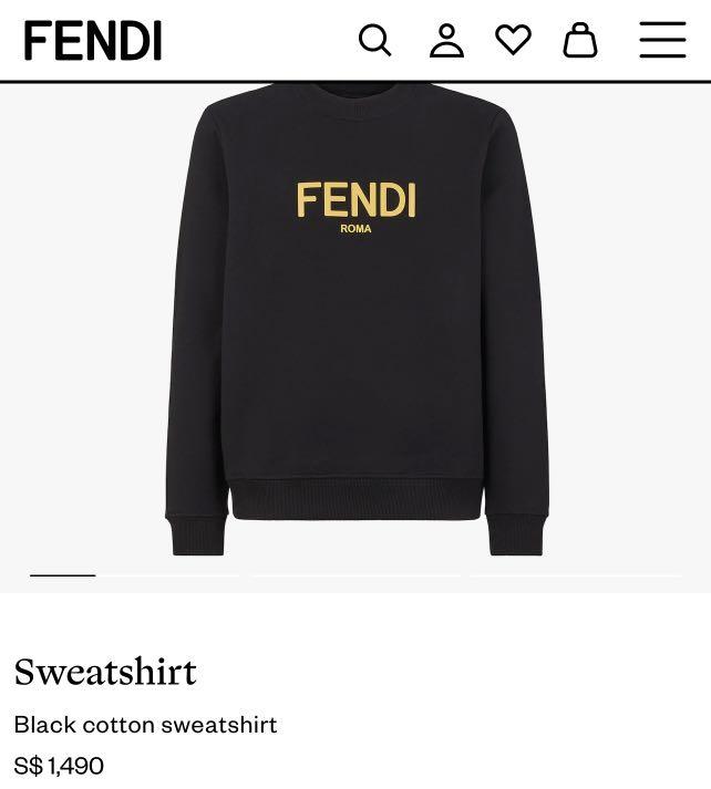 Fendi Sweatshirt Luxury Apparel on Carousell