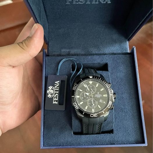Festina Watch Resin Black Men s Fashion Watches Accessories