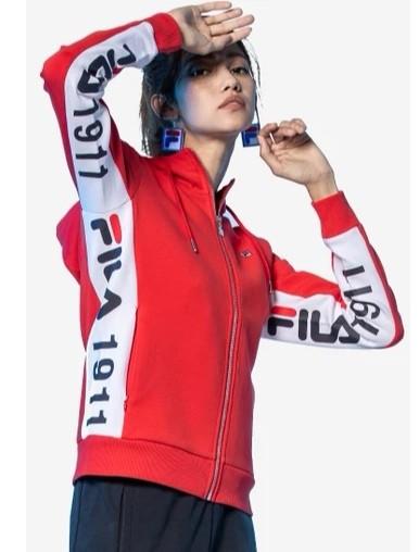 Fila red jacket womens hotsell
