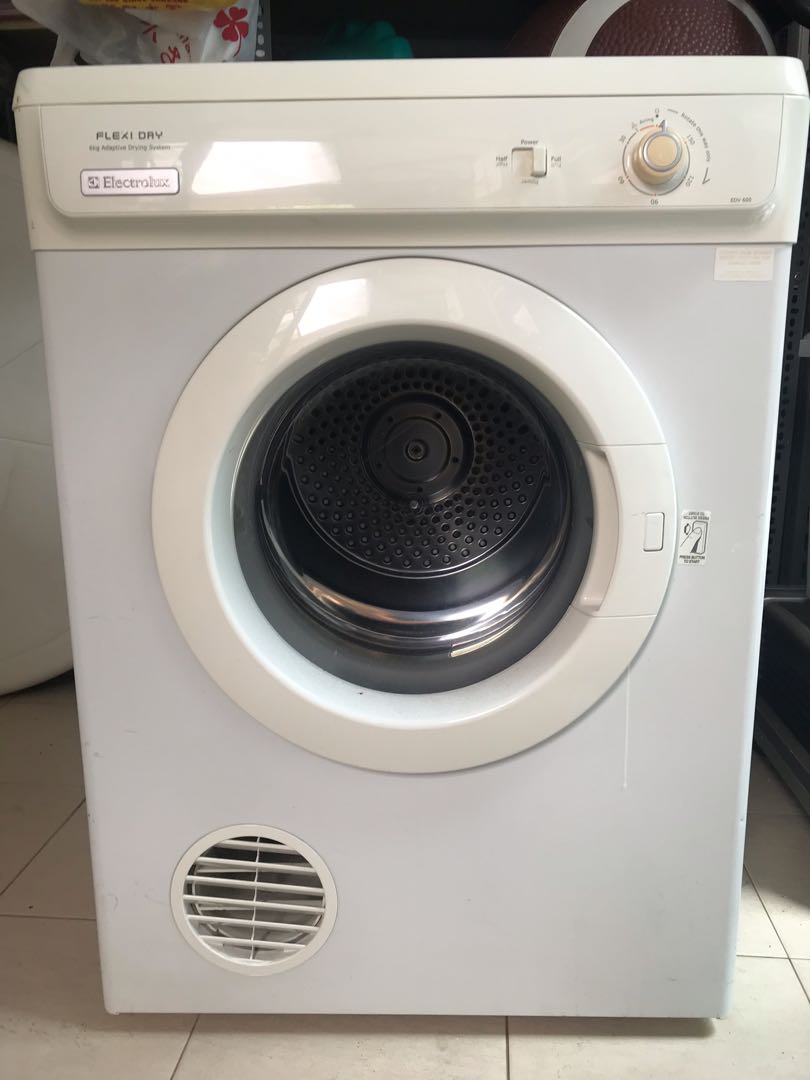 Free Electrolux EDV600 Dryer With Ventilation Kit & Stacker Kit, TV & Home Appliances, Washing