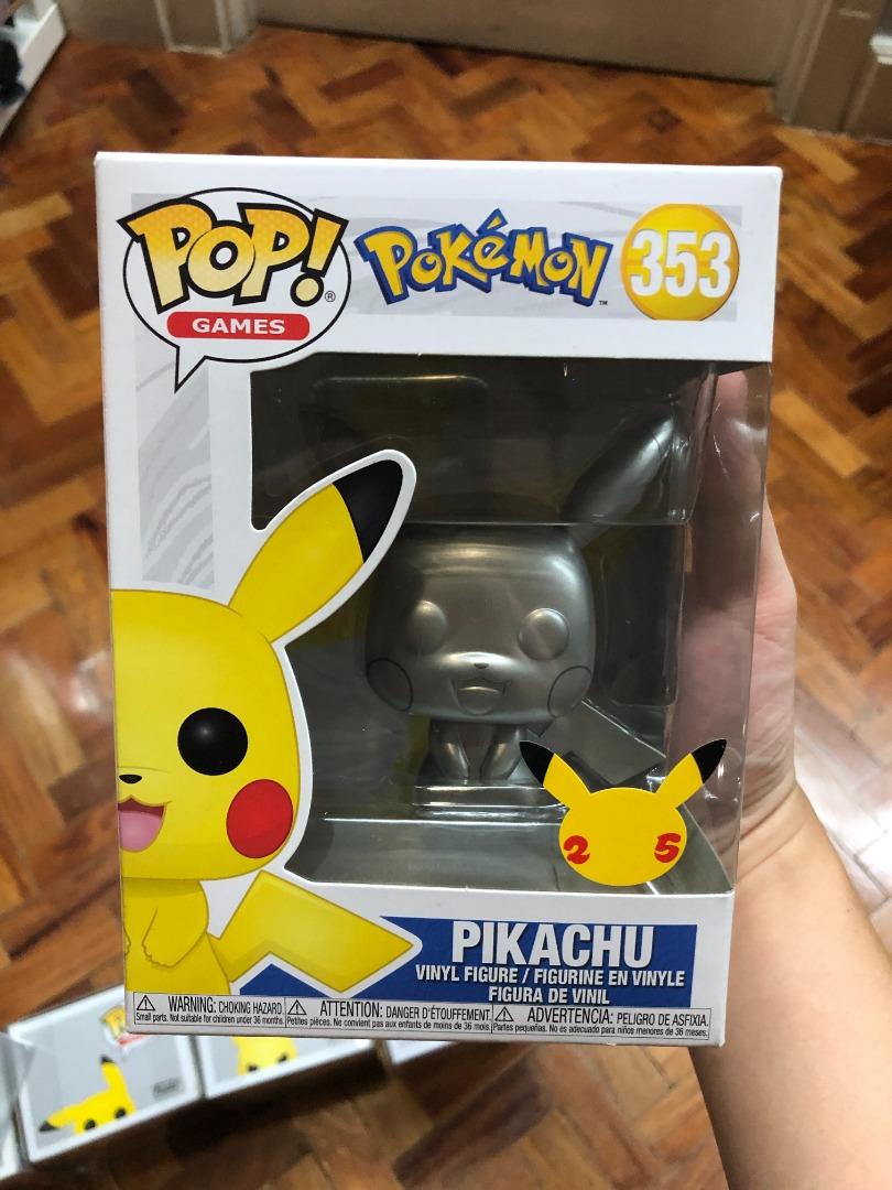 Funko Pop Pokemon Pikachu Silver 