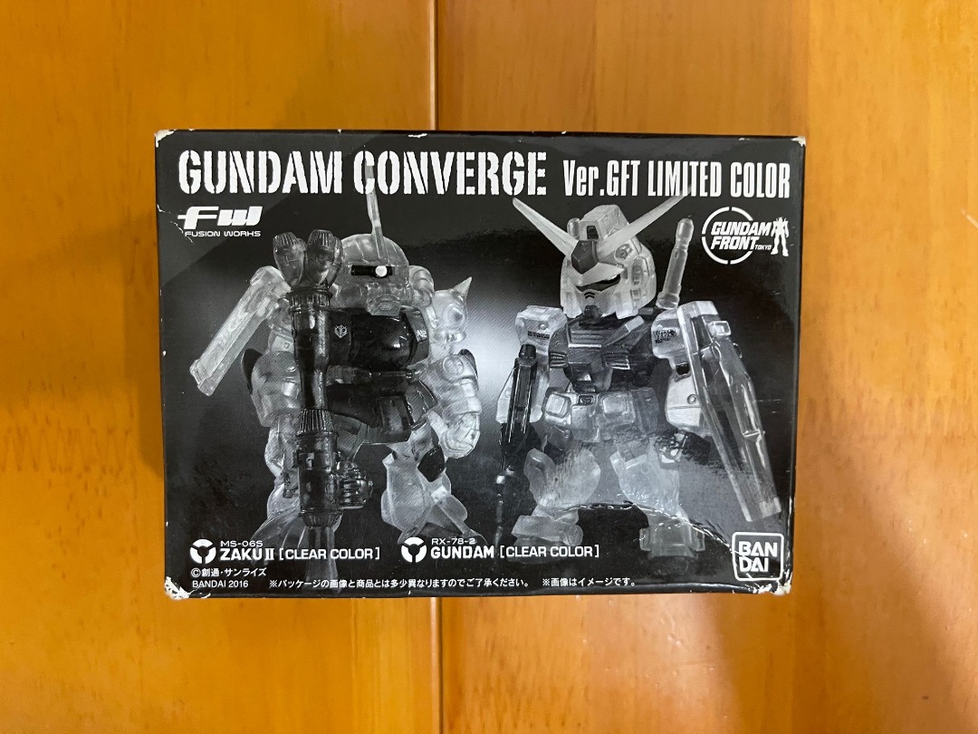 FW Gundam Converge Ver. GFT Limited Color Zaku II & Gundam (Clear