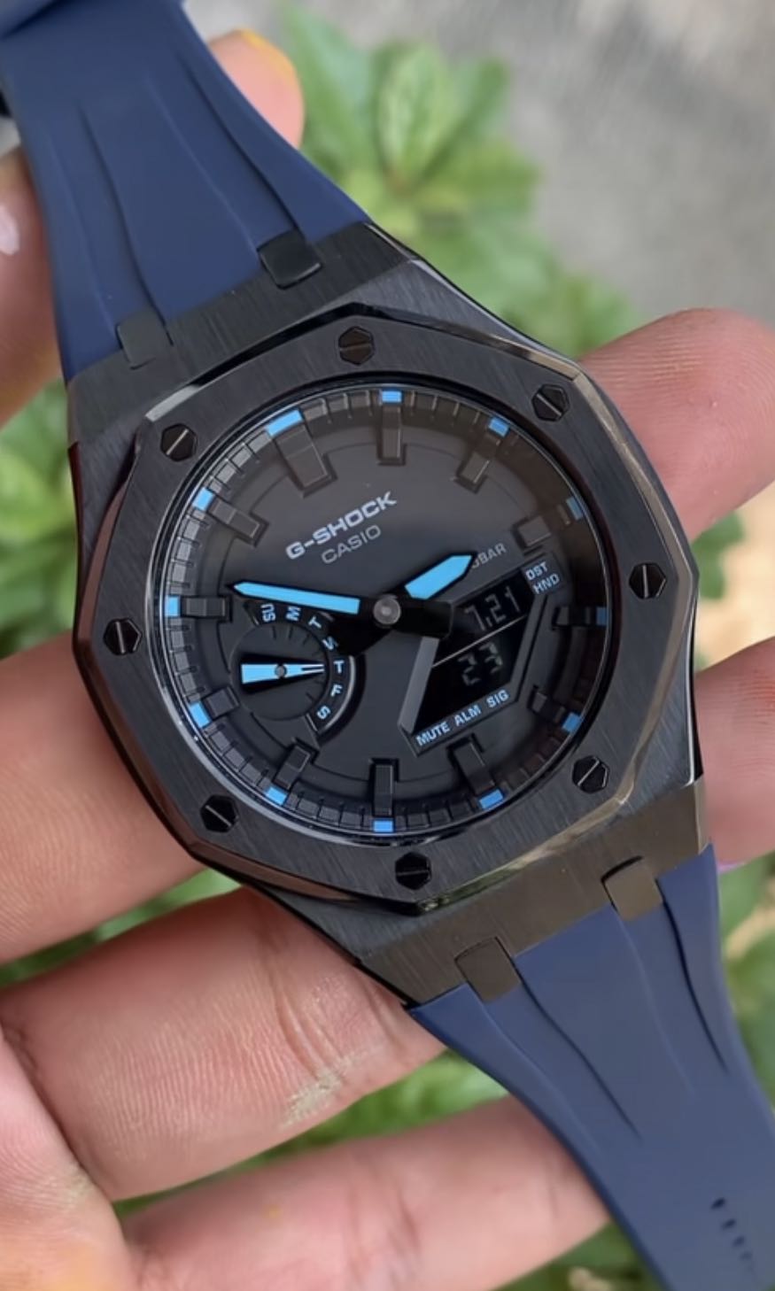 G shock neon blue clearance