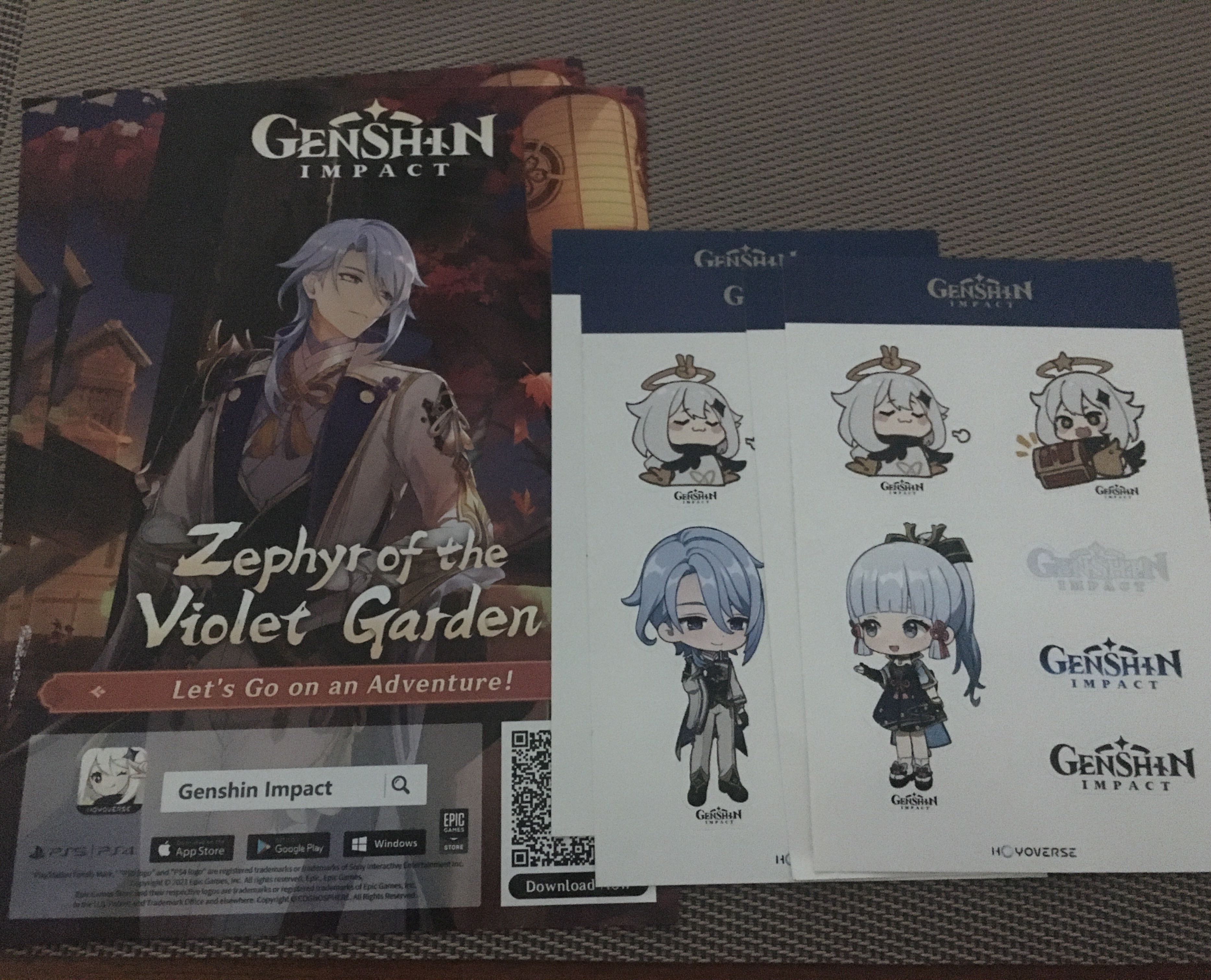 [FREE CLAIM] genshin impact x tealive collab freebies, Hobbies & Toys