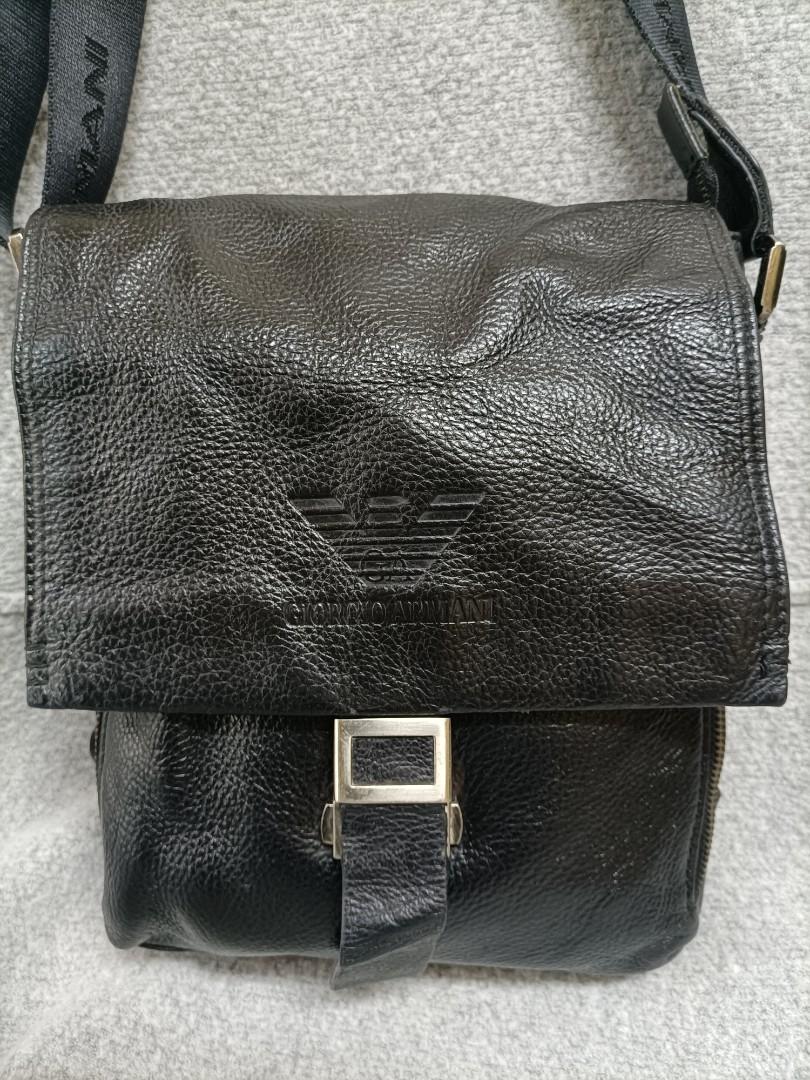 Giorgio armani leather hot sale sling bag price